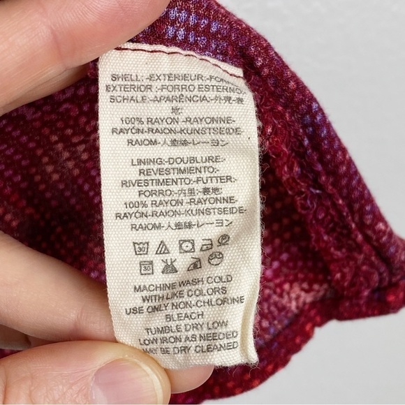 Free People Red Season In The Sun Halter Lace Up Tank Top Size XS - Picture 10 of 10